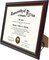 8.5x11 Certificate Diploma Frame,Solid Wood & UV Protection Acrylic,Cherry Finish with Gold Trim,2 Pack